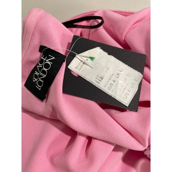 Solace London Strapless Pink Maxi Dress Size 4 Formal Gown NWT - Picture 6 of 7